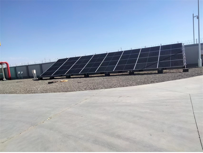 中石化新疆塔河油田输气增压站太阳能光伏发电离网供电系统
